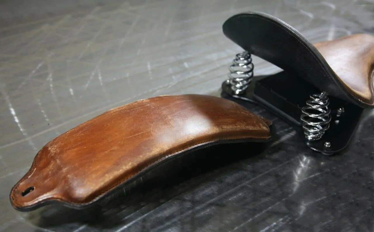 07-09 Sportster Harley Nightster Seat, Seat Conversion Kit, 12x13" Brown Dis Pad