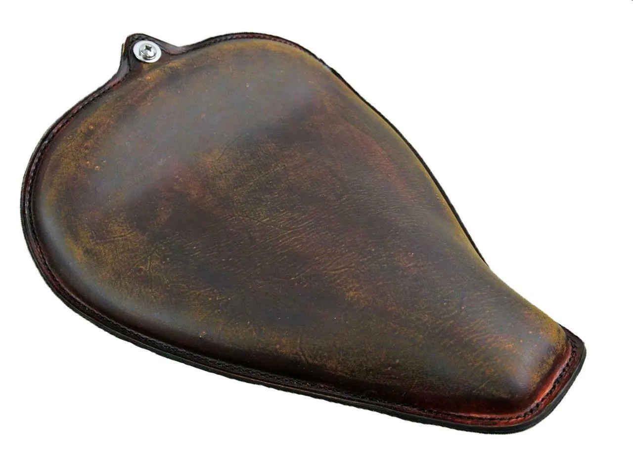 2004-2006 Harley Sportster Seat Dist 201 Brown Leather On The Frame All Models