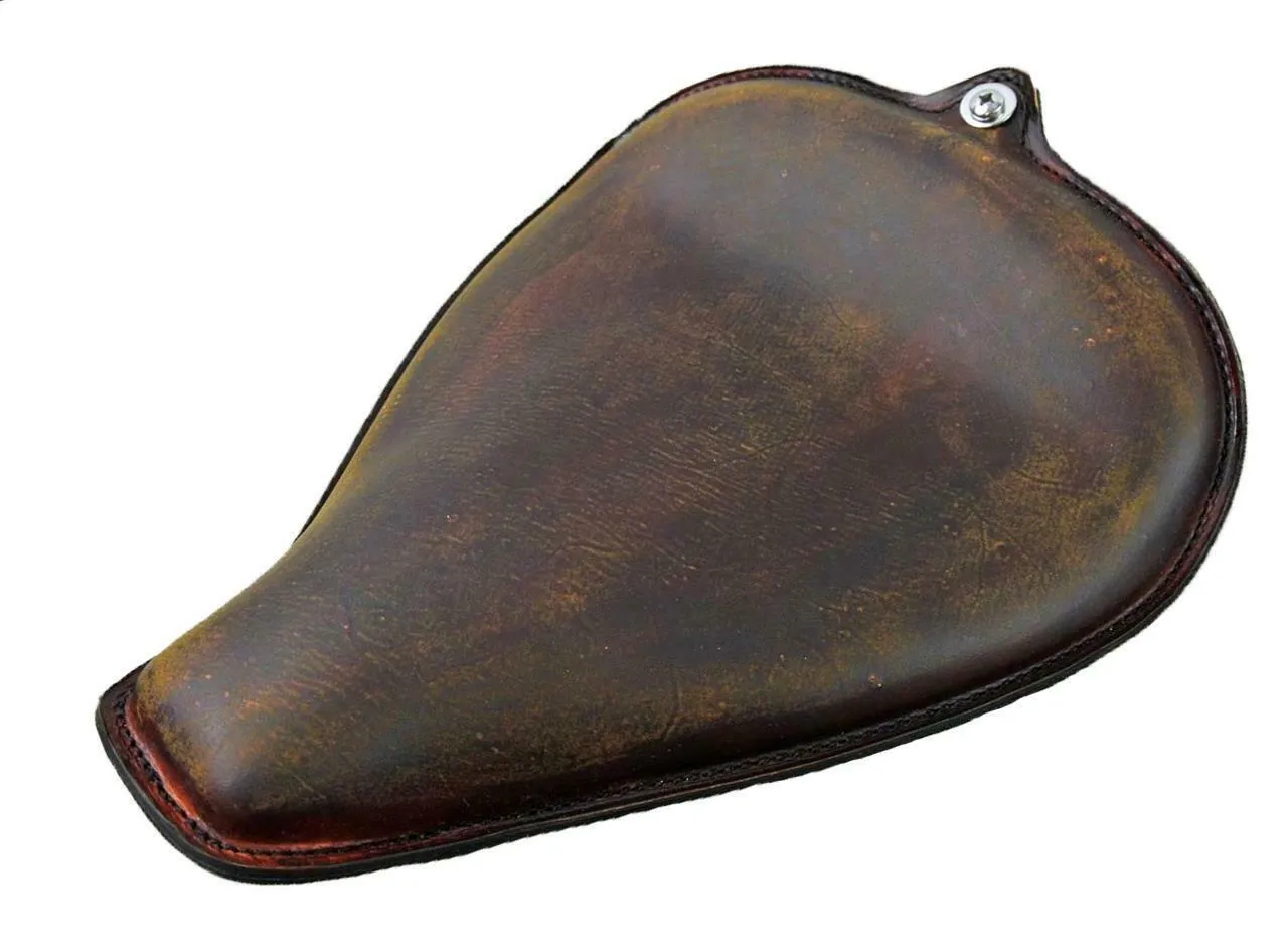 2004-2006 Harley Sportster Seat Dist 201 Brown Leather On The Frame All Models