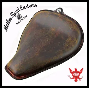 2004-2006 Harley Sportster Seat Dist 201 Brown Leather On The Frame All Models