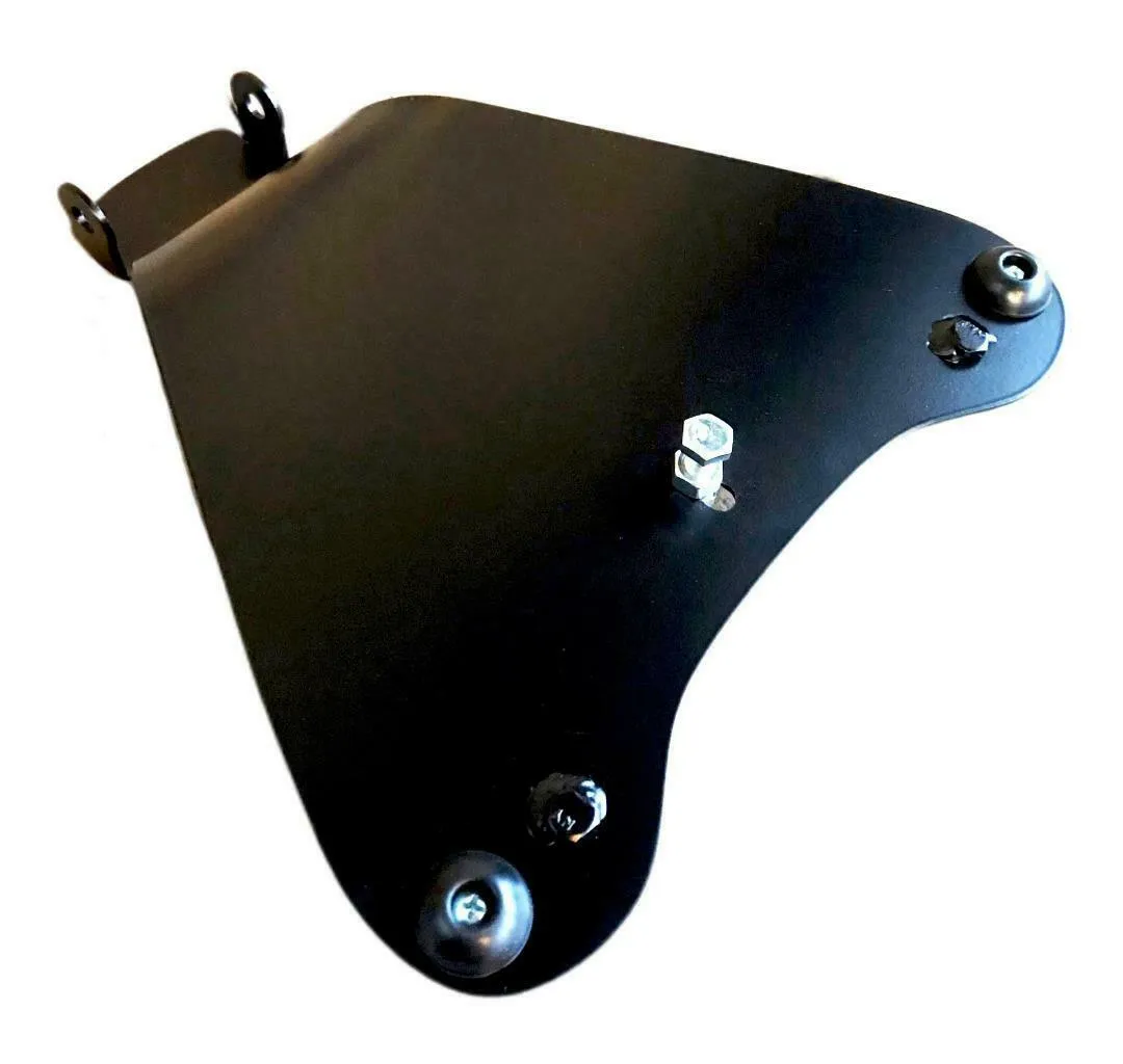 2010-2022  Sportster Harley Black Seat Conversion Kit & P-pad & White Gator48 cs