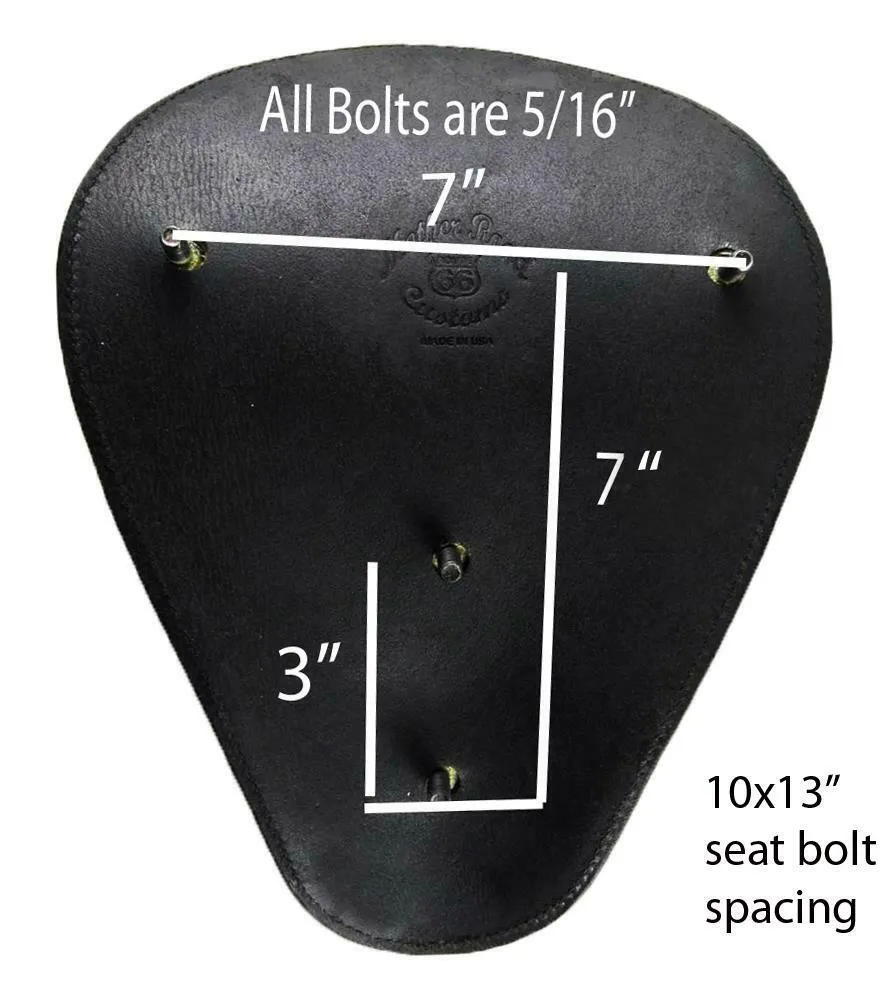 2010-2022  Sportster Harley Black Seat Conversion Kit & P-pad & White Gator48 cs