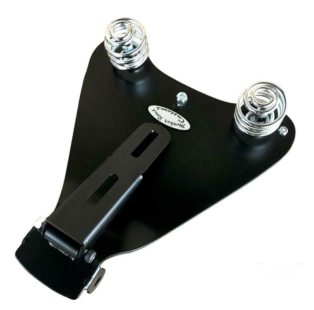 2010-2022  Sportster Harley Black Seat Conversion Kit & P-pad & White Gator48 cs