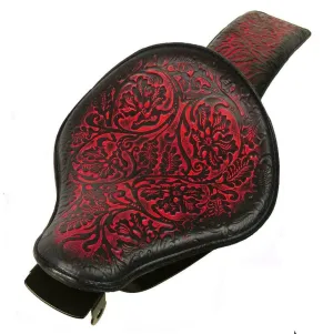 2010-2022 Sportster Harley Spring Seat P-Pad Kit Ant Red Oak Leaf Leather bs