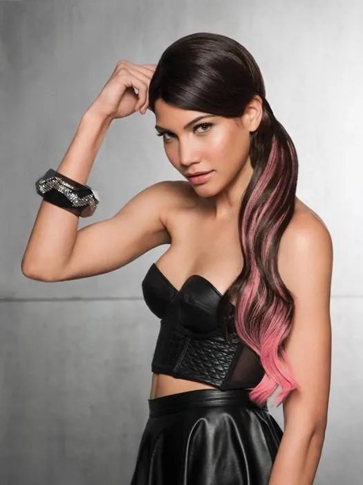 23" Color Splash Pony | HF Synthetic Ponytail (Wrap-Around) | CLOSEOUT