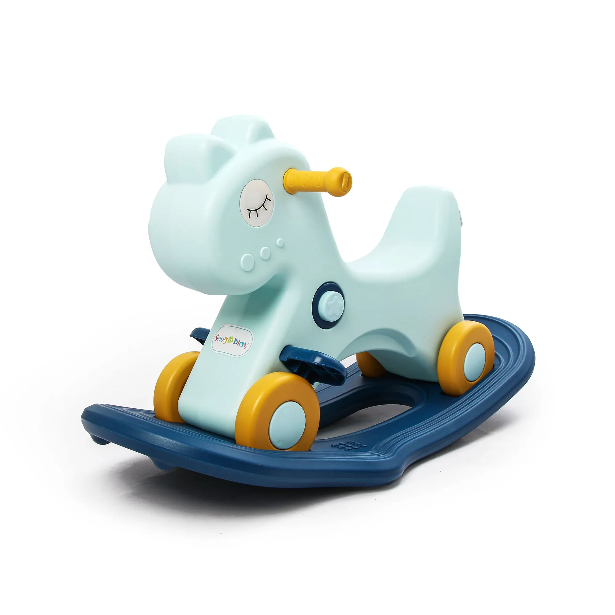 3-in-1 Kids Rocking Horse & Ride On Push Car with Balance Board