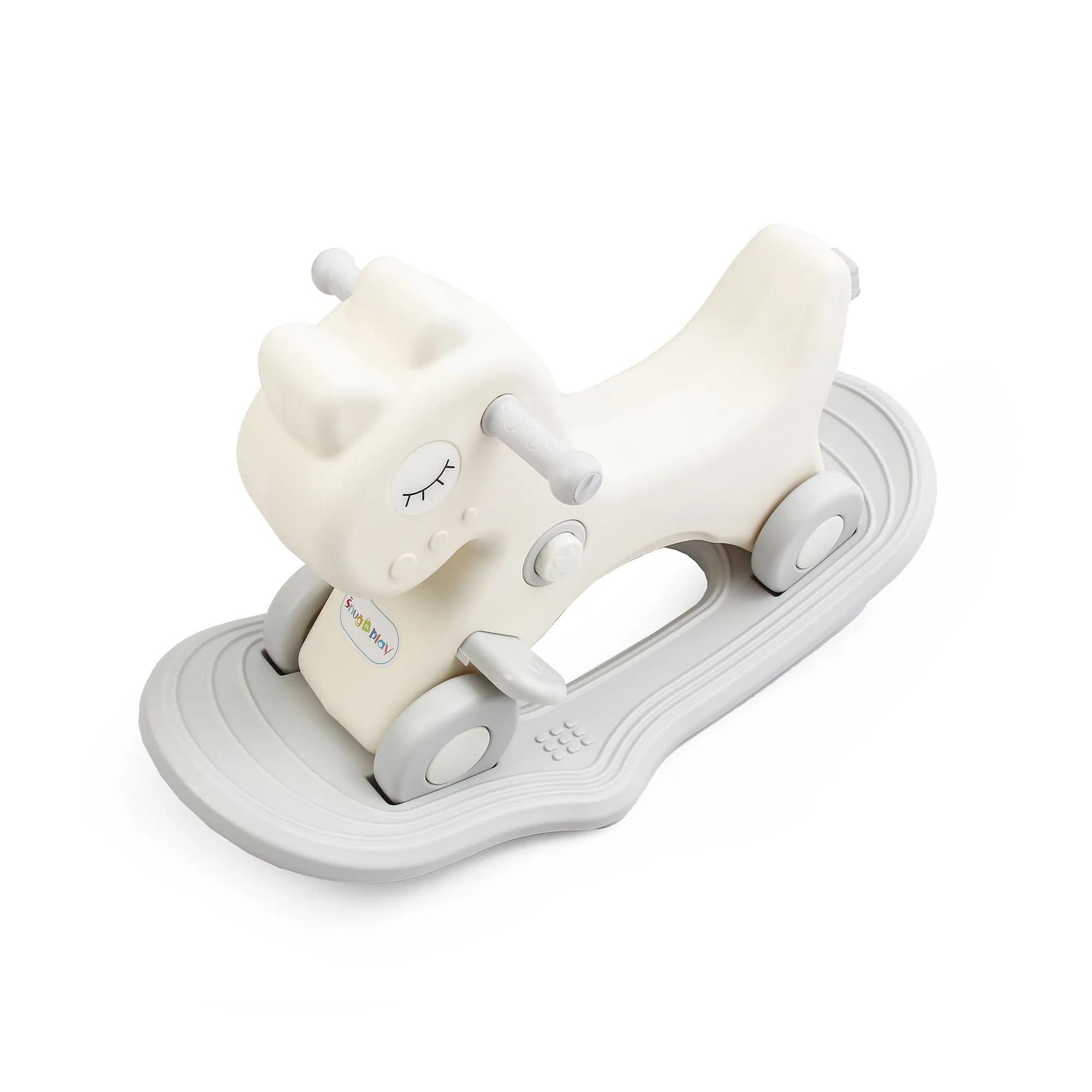 3-in-1 Kids Rocking Horse & Ride On Push Car with Balance Board