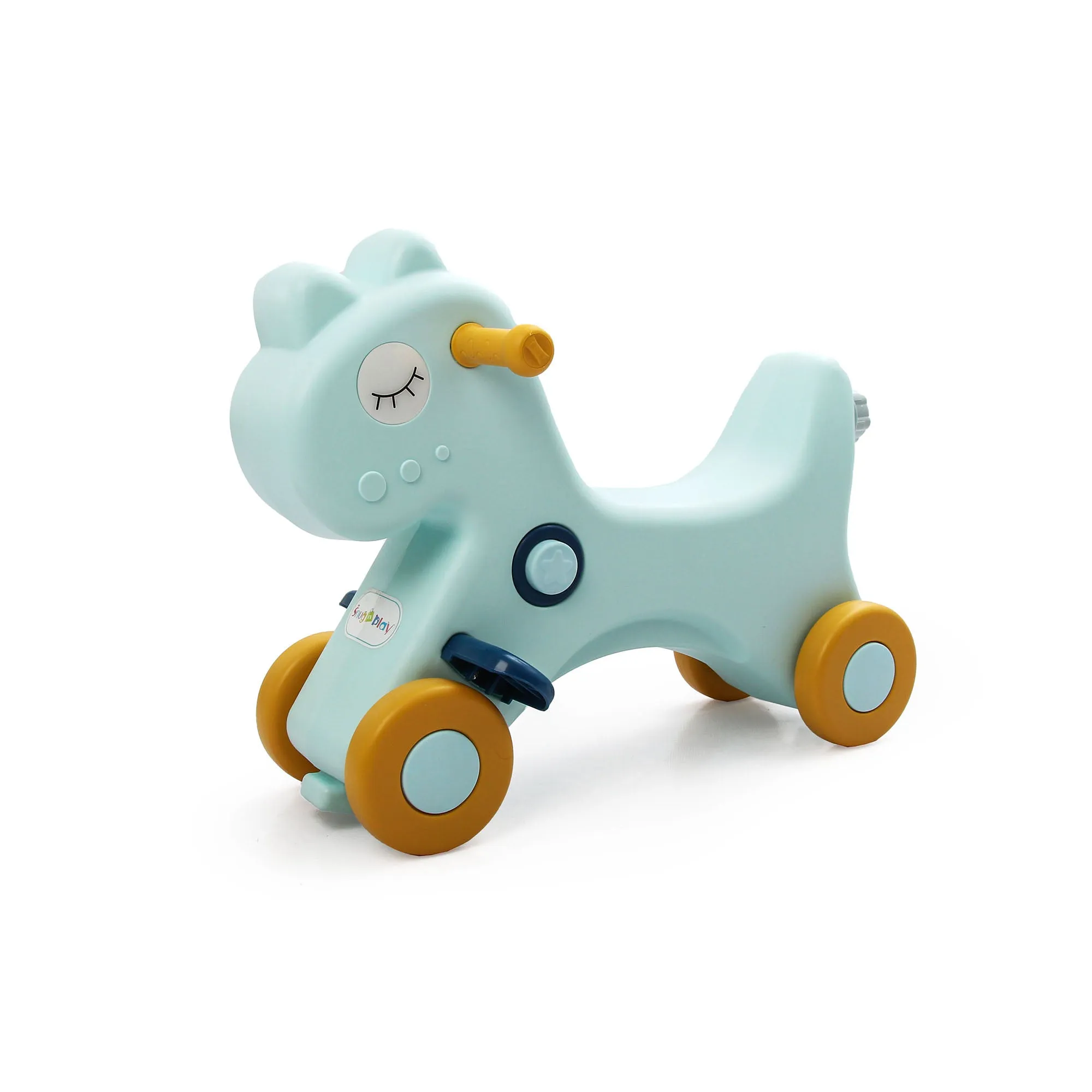3-in-1 Kids Rocking Horse & Ride On Push Car with Balance Board