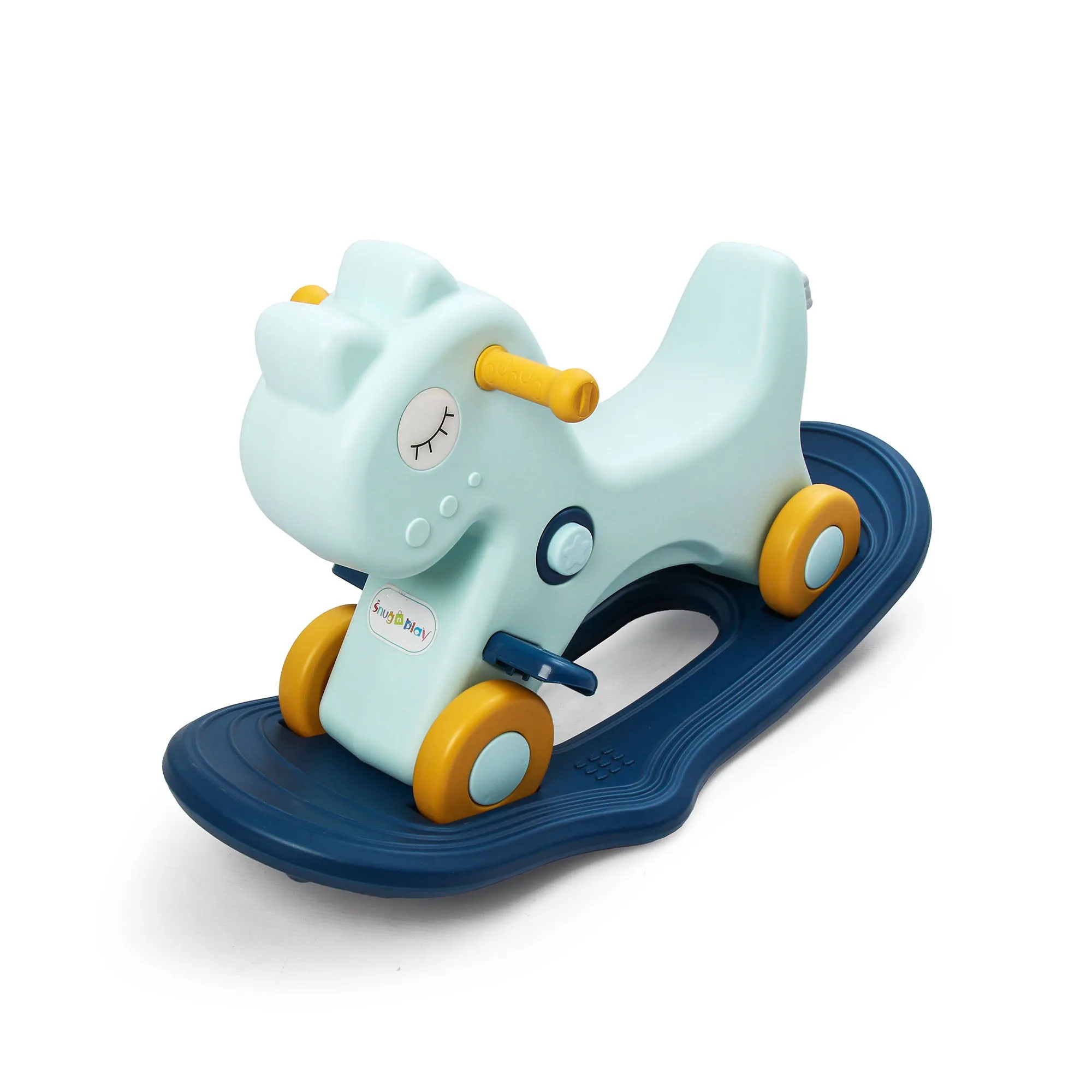 3-in-1 Kids Rocking Horse & Ride On Push Car with Balance Board