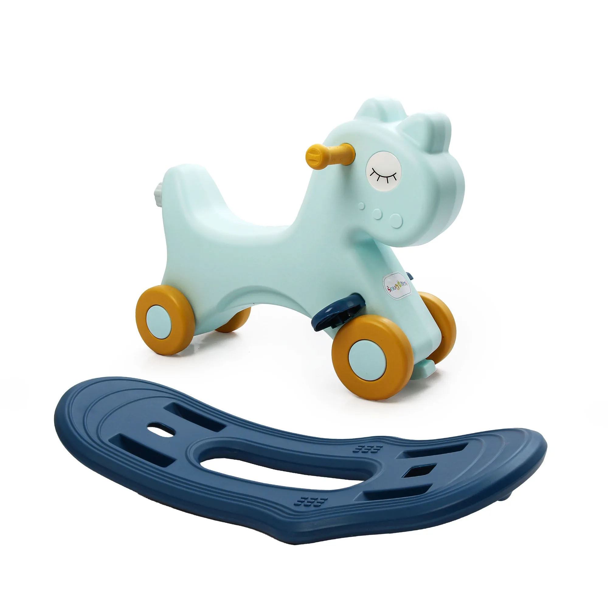 3-in-1 Kids Rocking Horse & Ride On Push Car with Balance Board