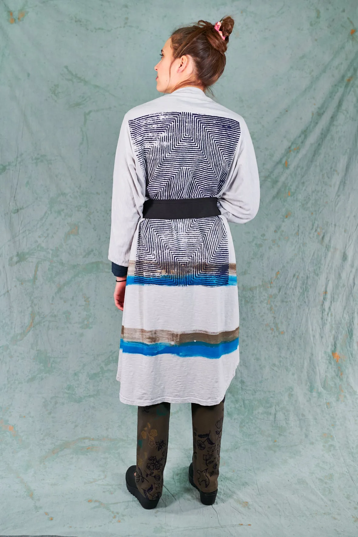 5243 Kimono Marbled Gray-Morocco