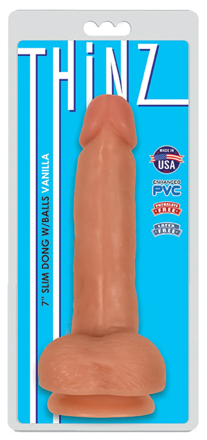 7&quot; Slim Dong With Balls - Vanilla