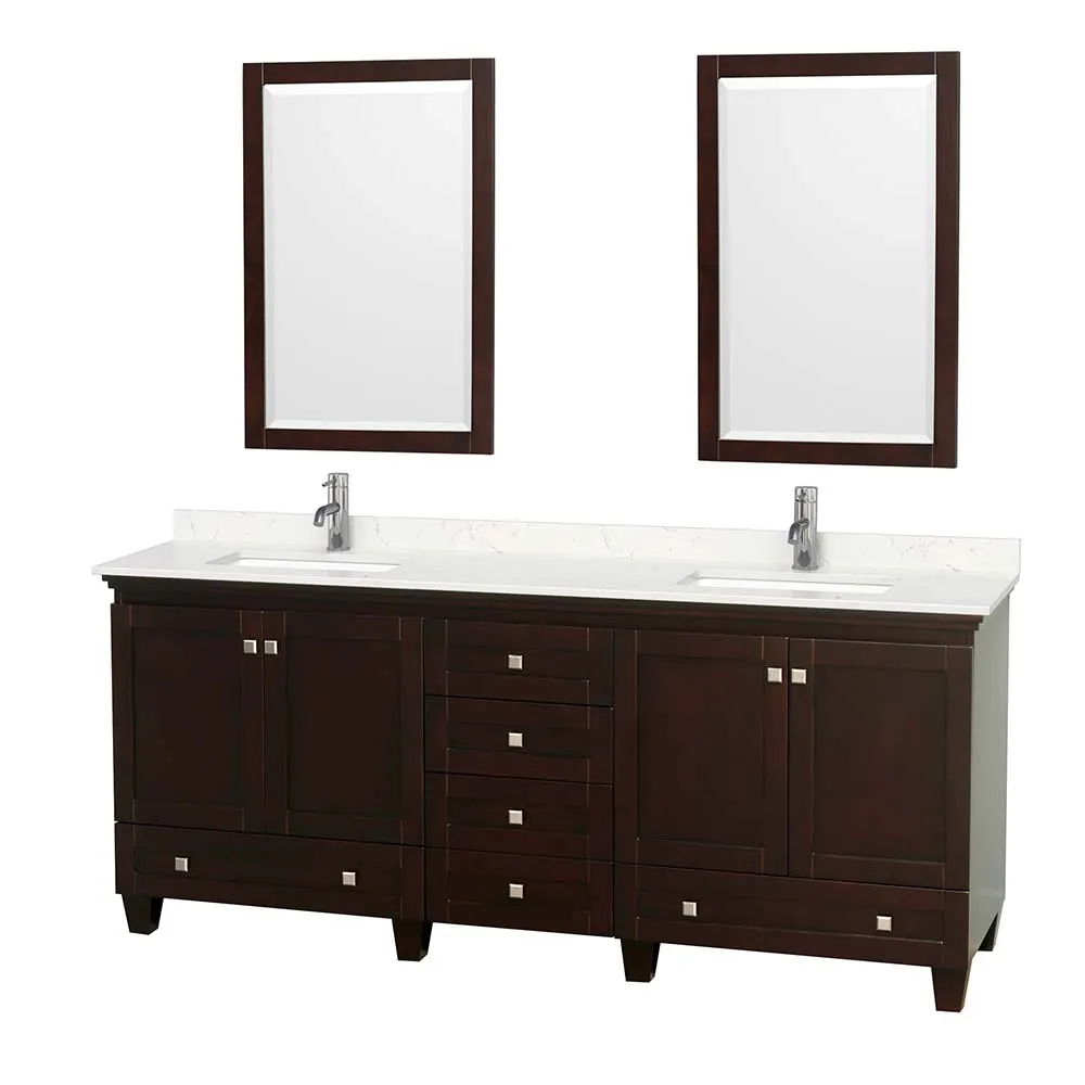 Acclaim 80 Inch Double Bathroom Vanity in Espresso