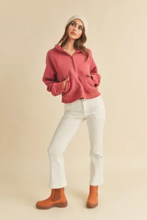 Aemi   Co Drea Half-Zip Hoodie