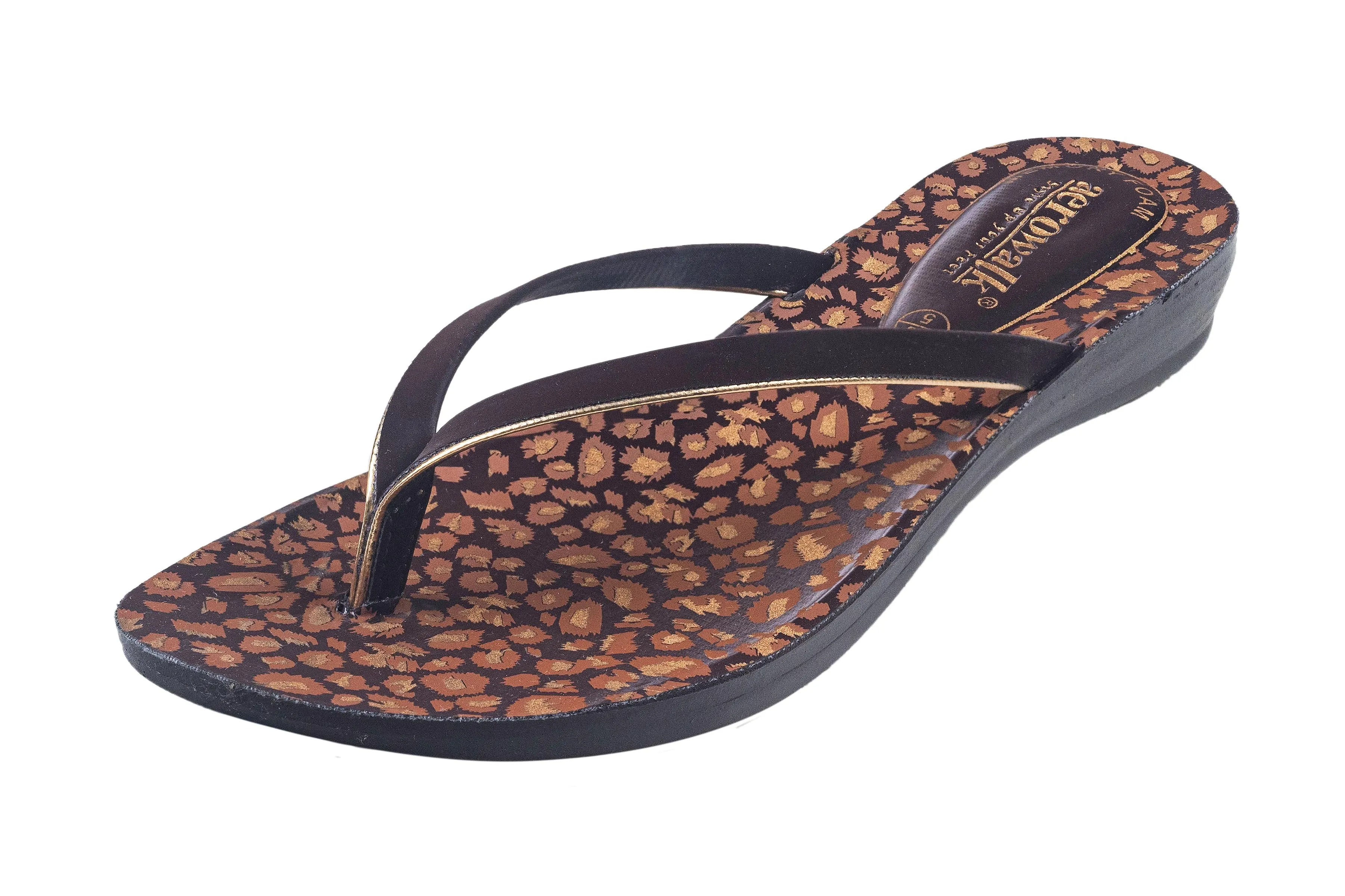 Aerowalk Ladies Brown Chappal PU