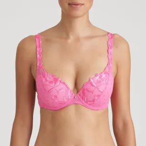 Agnes Padded Plunge Bra In Paradise Pink - Marie Jo