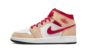 Air Jordan 1 Mid Light Cardinal Curry