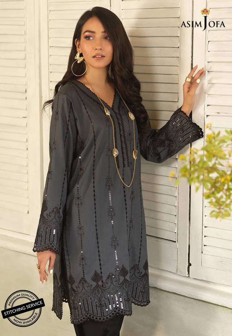 AJES-12 | Asim Jofa AJ Essentials Summer Collection 2022 | Embroidered Cotton Suits Unstitched 2 Piece