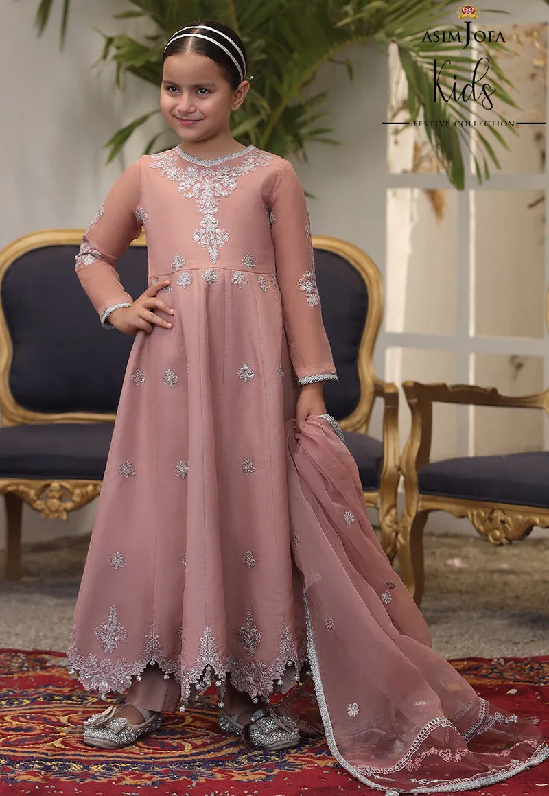 AJKF-03  | Asim Jofa Kids Festive Collection 2022 | Stitched RTW Organza Suit