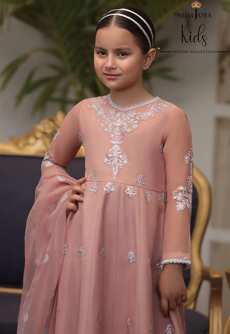 AJKF-03  | Asim Jofa Kids Festive Collection 2022 | Stitched RTW Organza Suit
