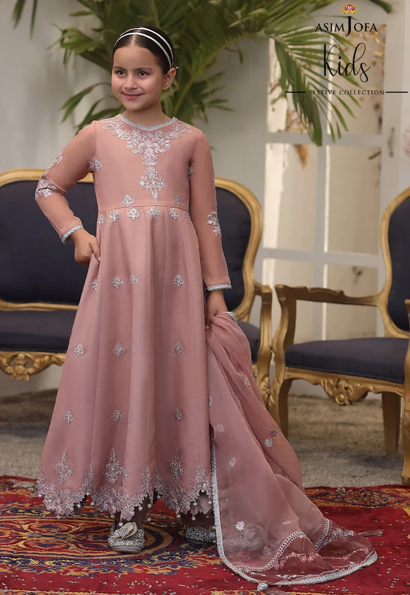 AJKF-03  | Asim Jofa Kids Festive Collection 2022 | Stitched RTW Organza Suit