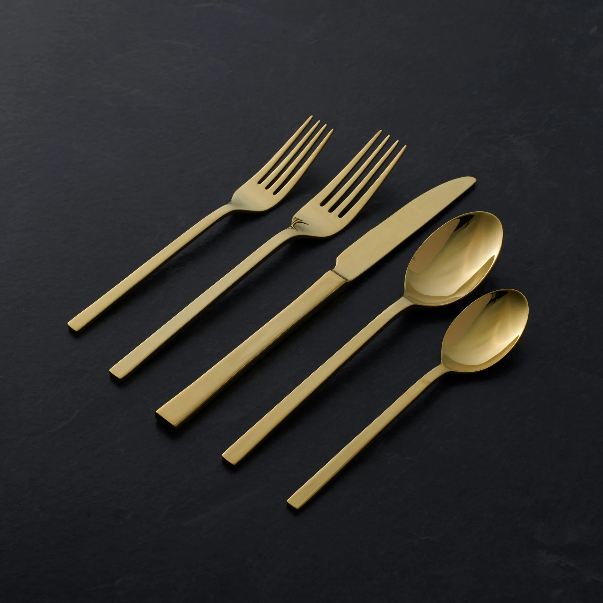 Allay Champagne 20 Piece Everyday Flatware Set