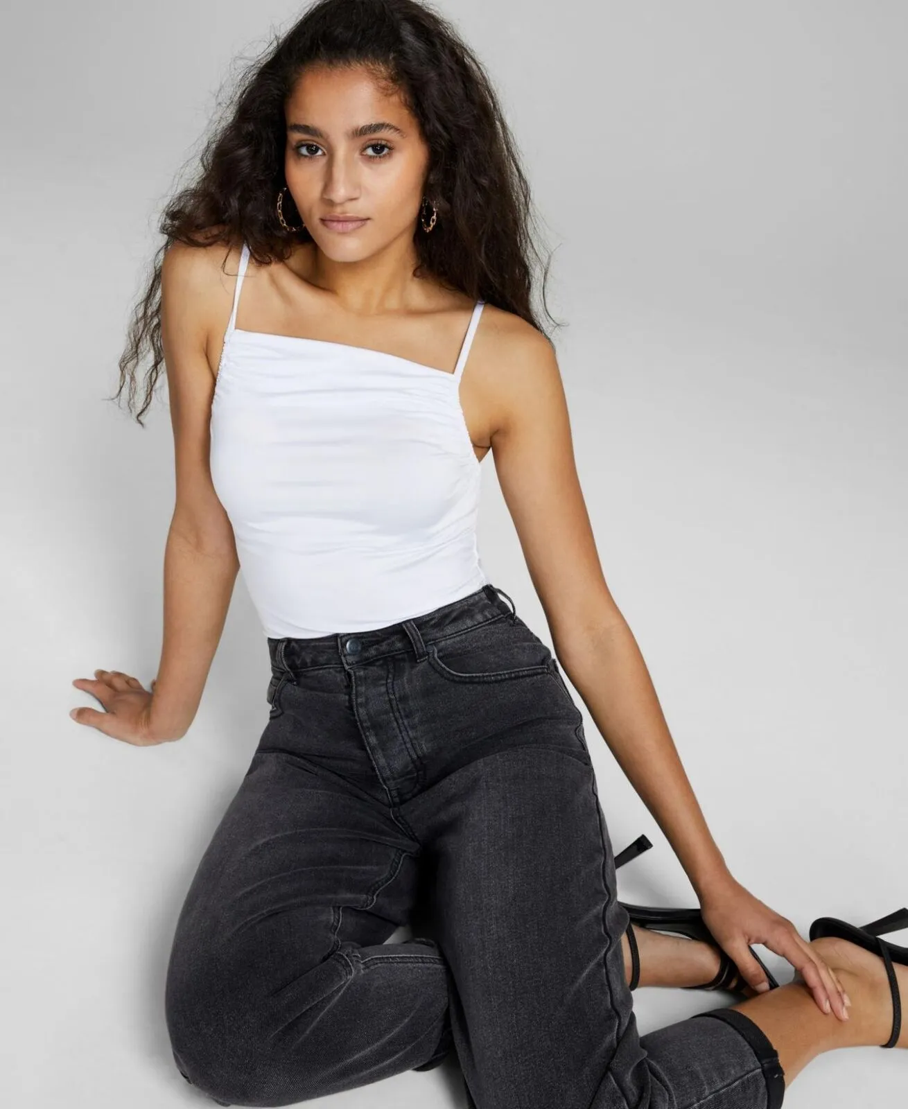 And Now This Women's Ruched Cami Bodysuit 164dea7d71246e