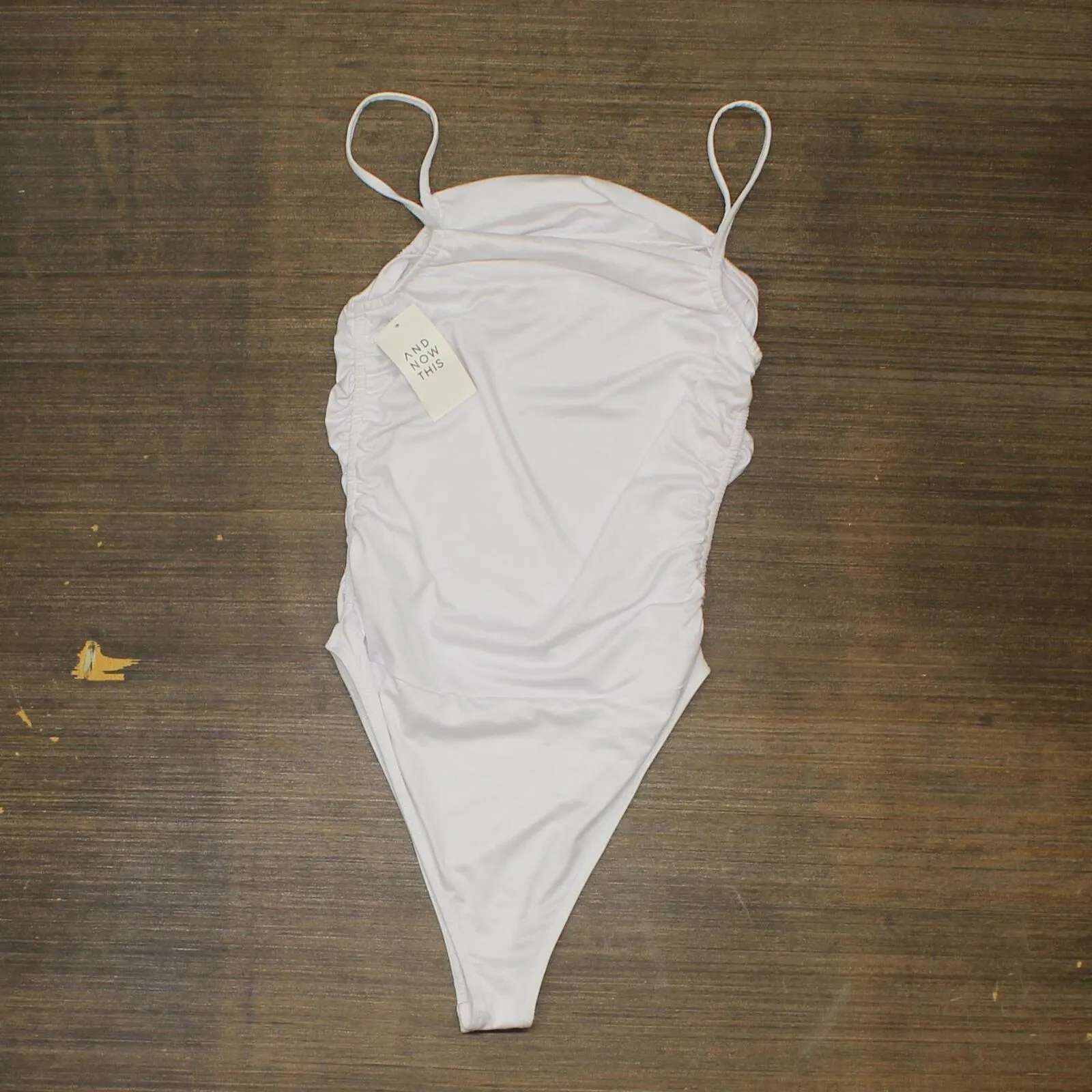 And Now This Women's Ruched Cami Bodysuit 164dea7d71246e