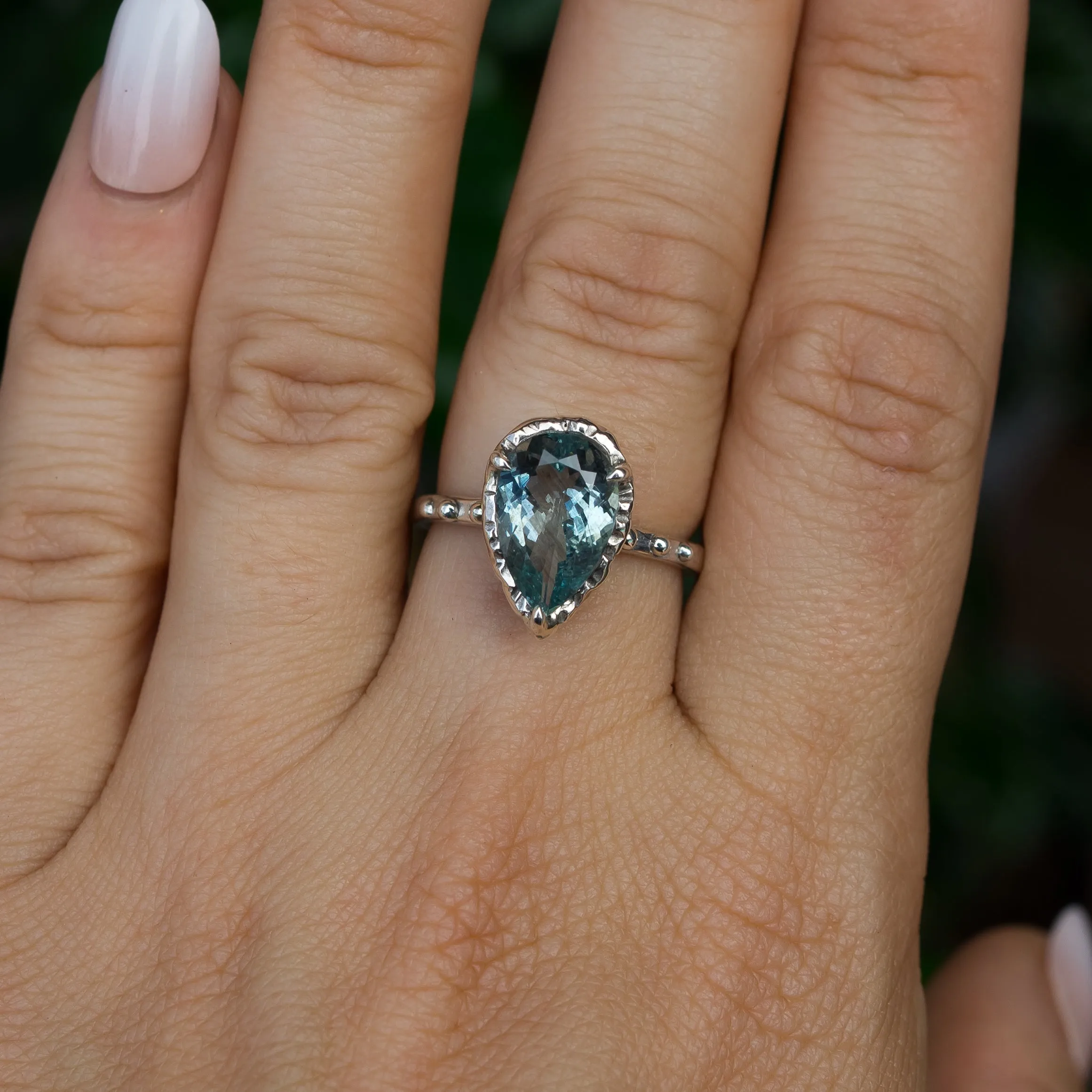 Aquamarine Ring- Sz 8