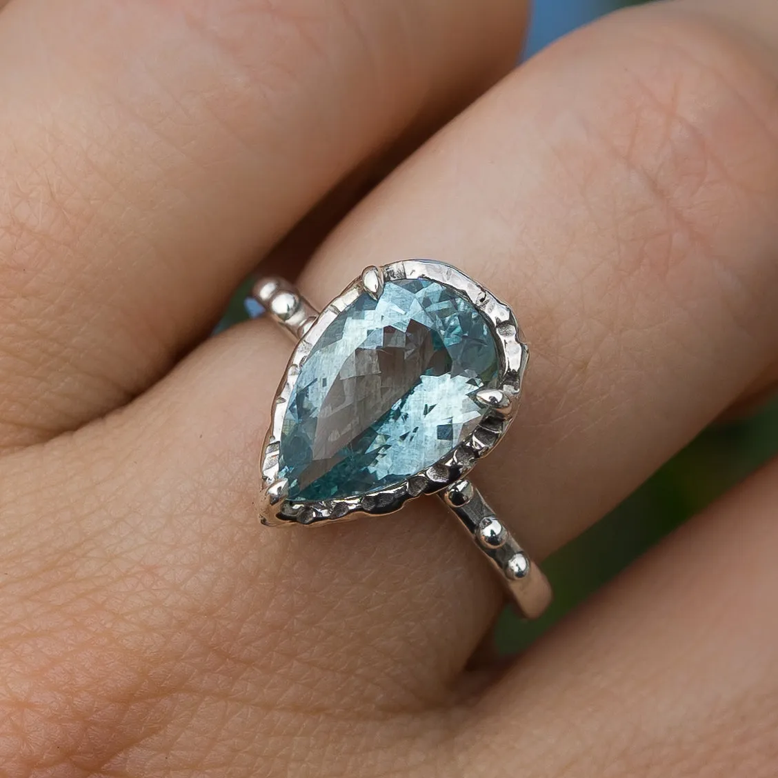 Aquamarine Ring- Sz 8