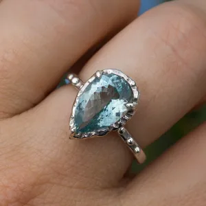 Aquamarine Ring- Sz 8
