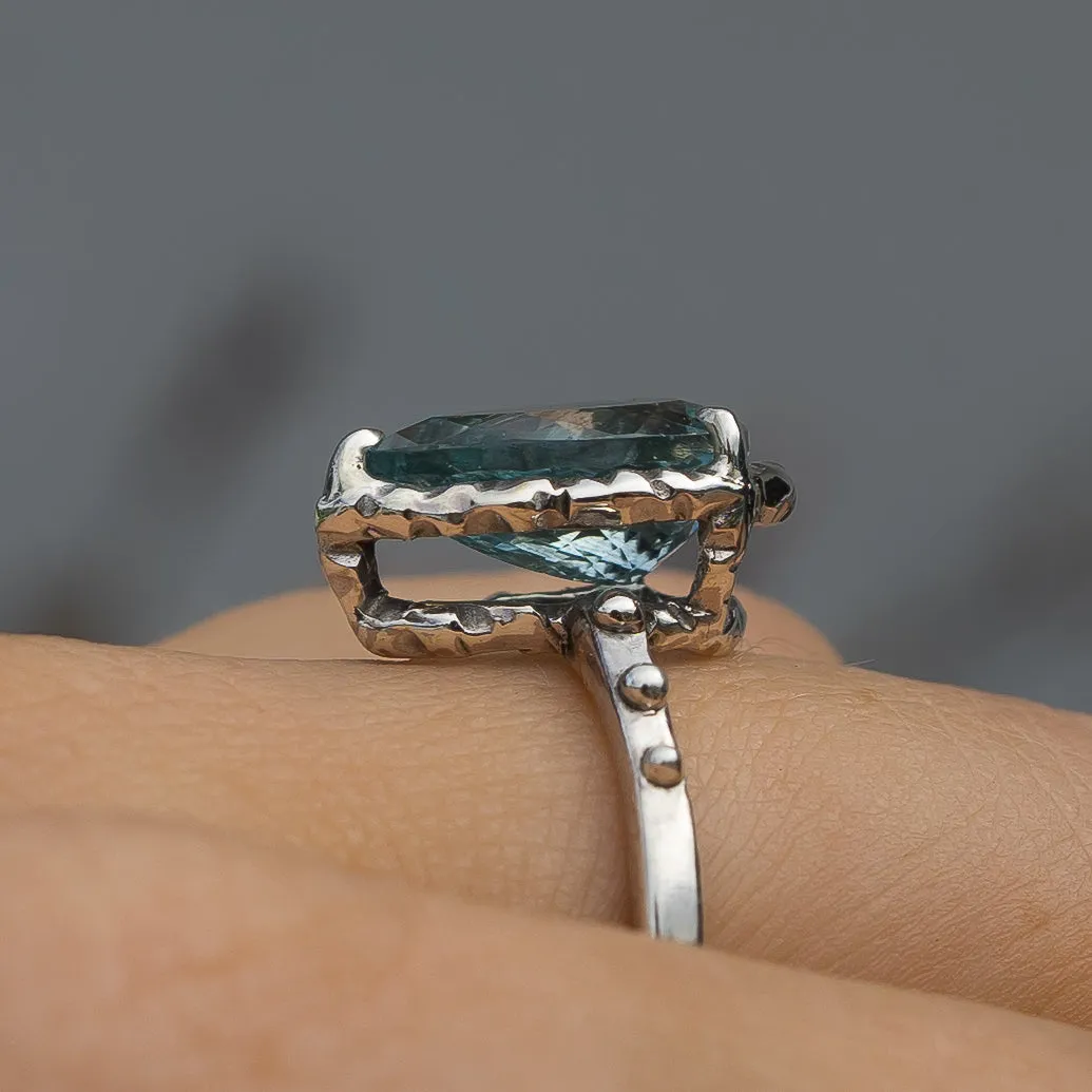 Aquamarine Ring- Sz 8