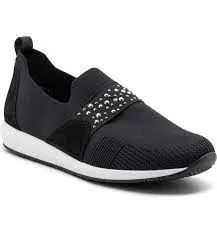 ARA LYNN BLACK SLIP ON SNEAKER