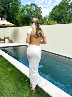 Back Talk Maxi Dress