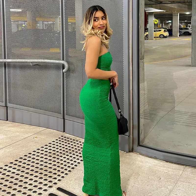 Bandeau Tube Top & Long Skirt Set