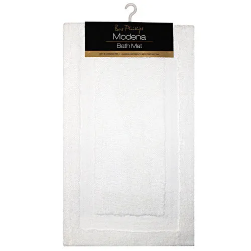 Bas Phillips Modena Bath Mat - White