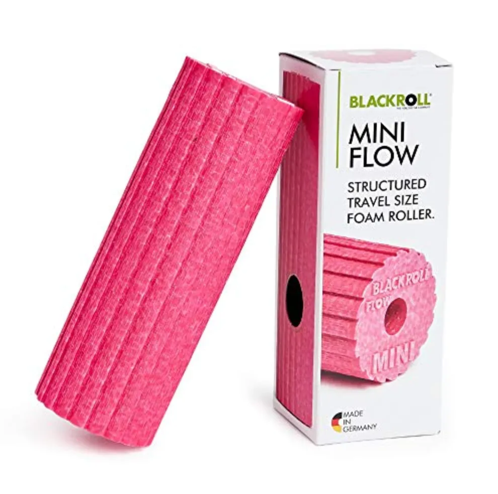 BLACKROLL - Mini Flow Foam Roller, Compact and Massage Tool for Feet, Hands, and Arms, Ideal for Travel and Plantar Fasciitis Relief, Perfect for Exercise, Massage, and Muscle Recovery, 6" x 2"