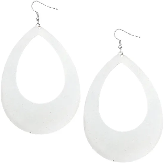 Blue Snakeskin Teardrop Earrings