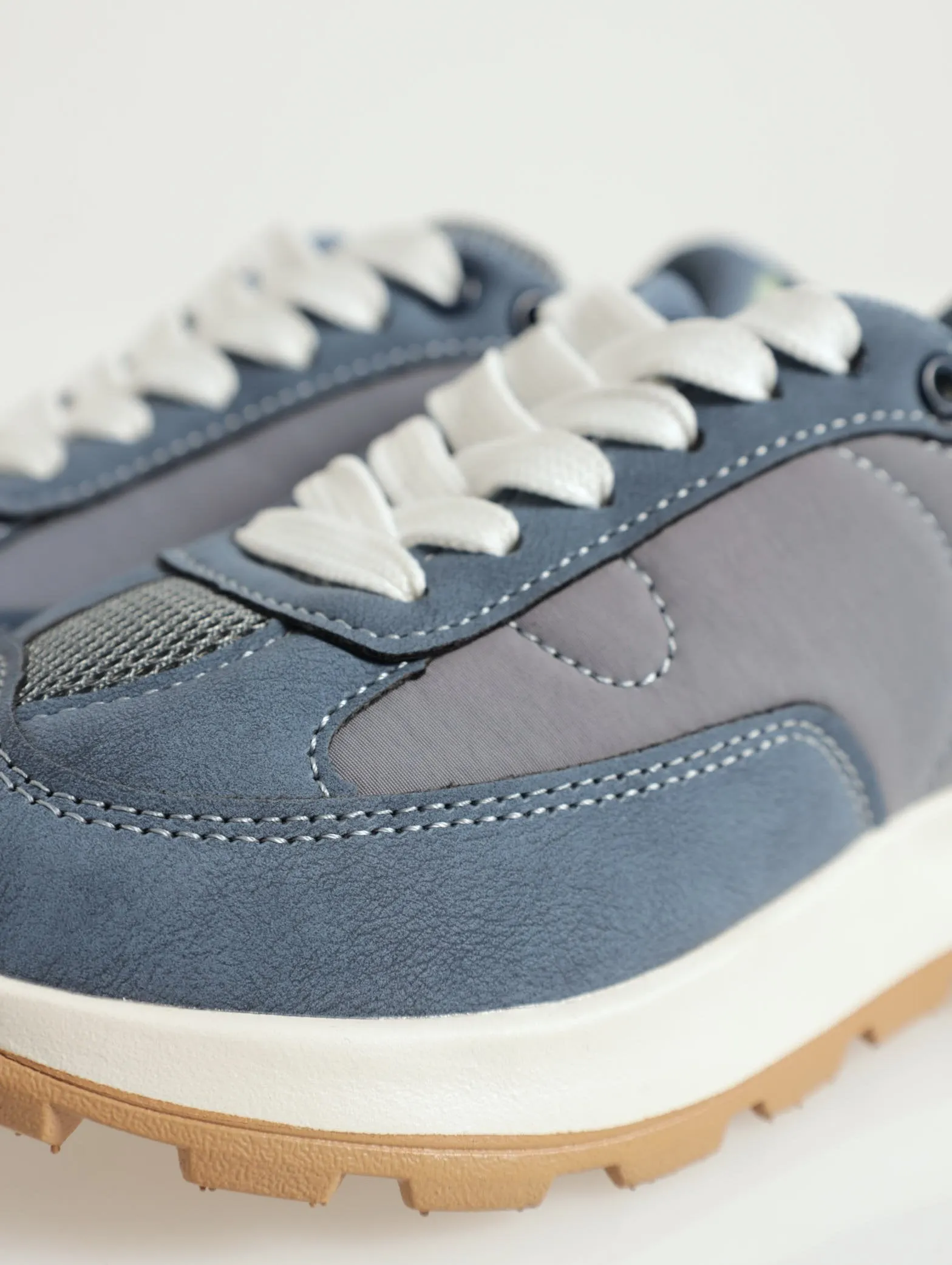 Boys Nylon Mesh Sneaker - Denim