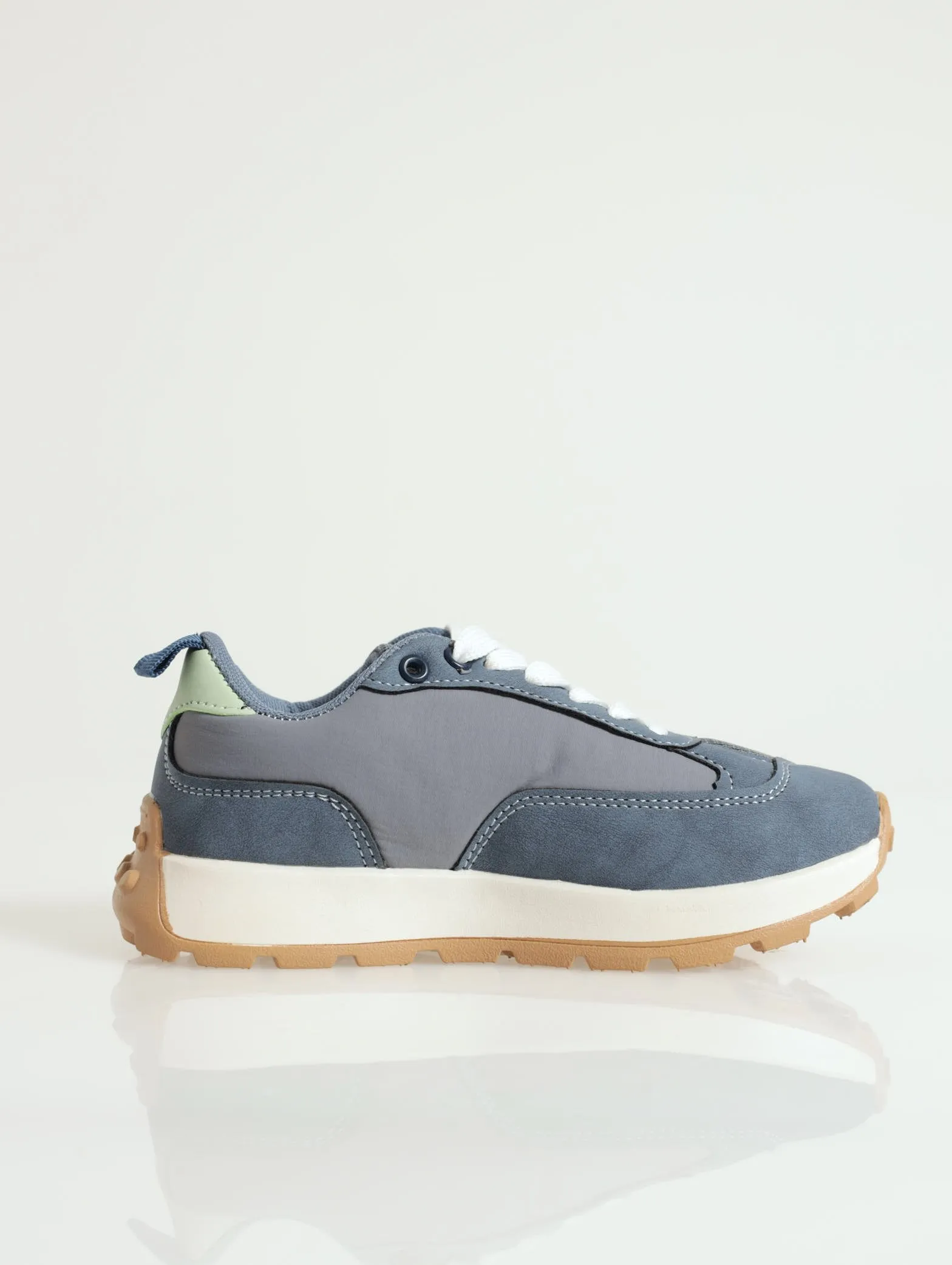 Boys Nylon Mesh Sneaker - Denim