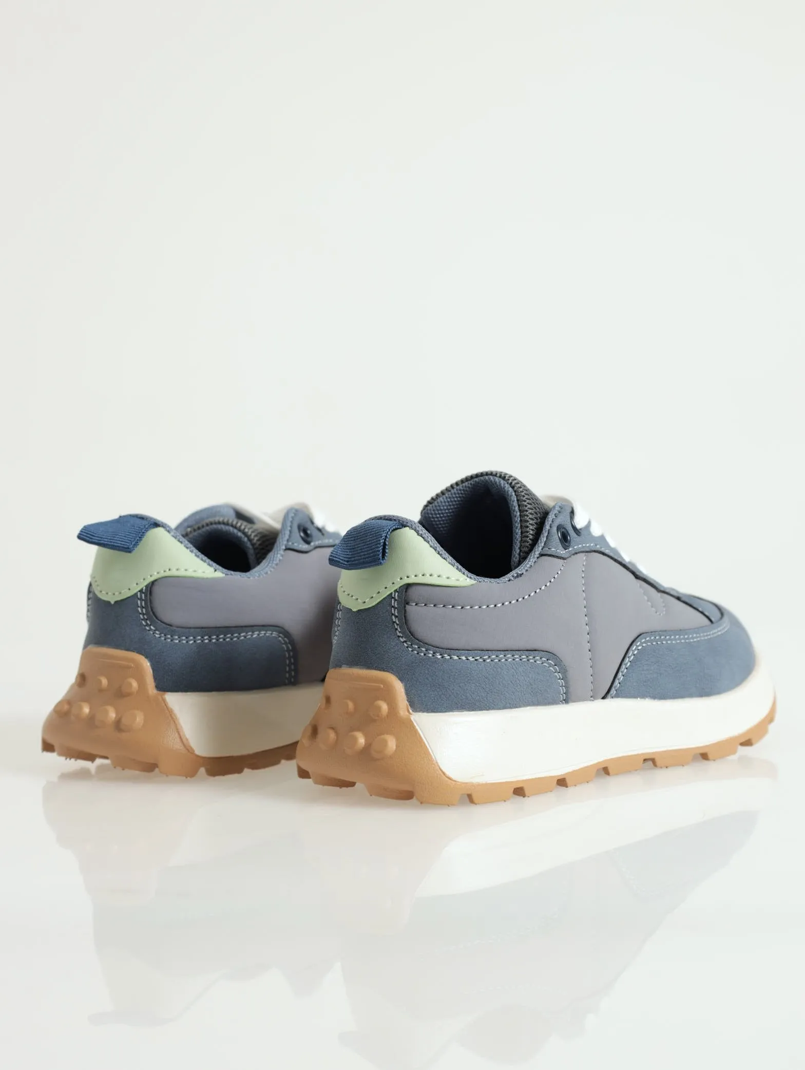 Boys Nylon Mesh Sneaker - Denim