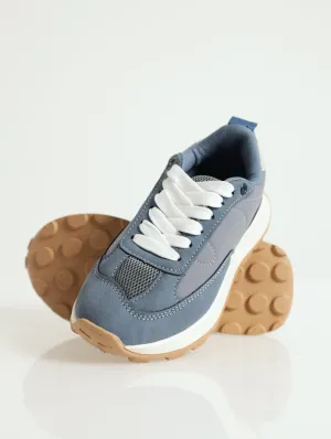 Boys Nylon Mesh Sneaker - Denim