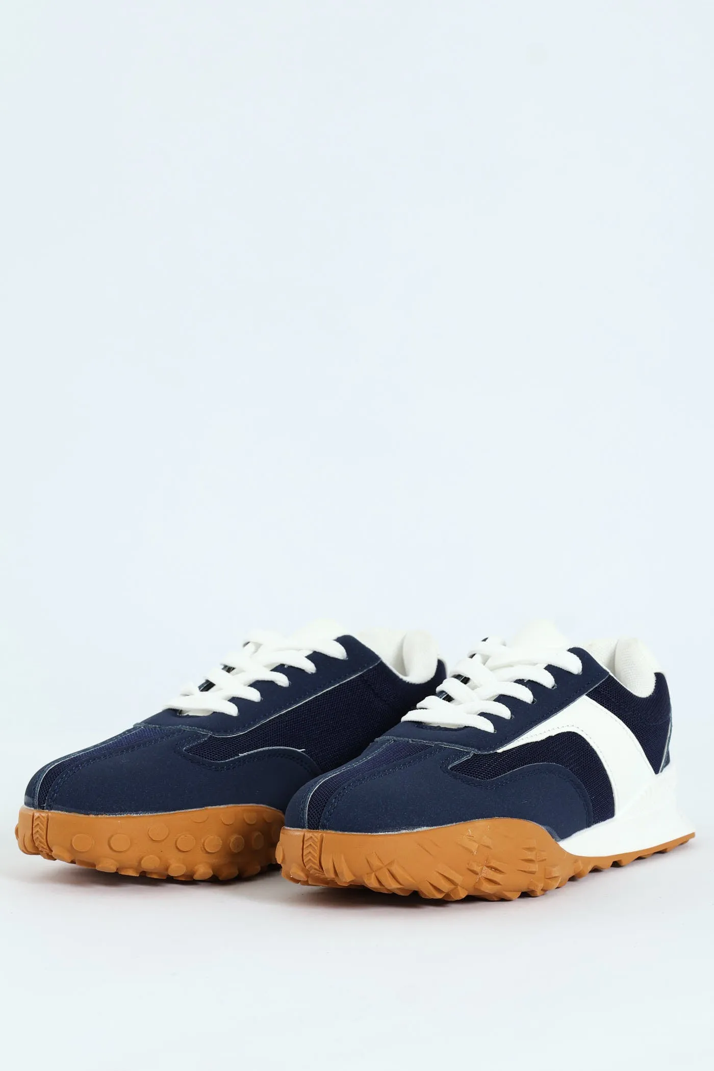 Boys Retro Sneaker - Navy