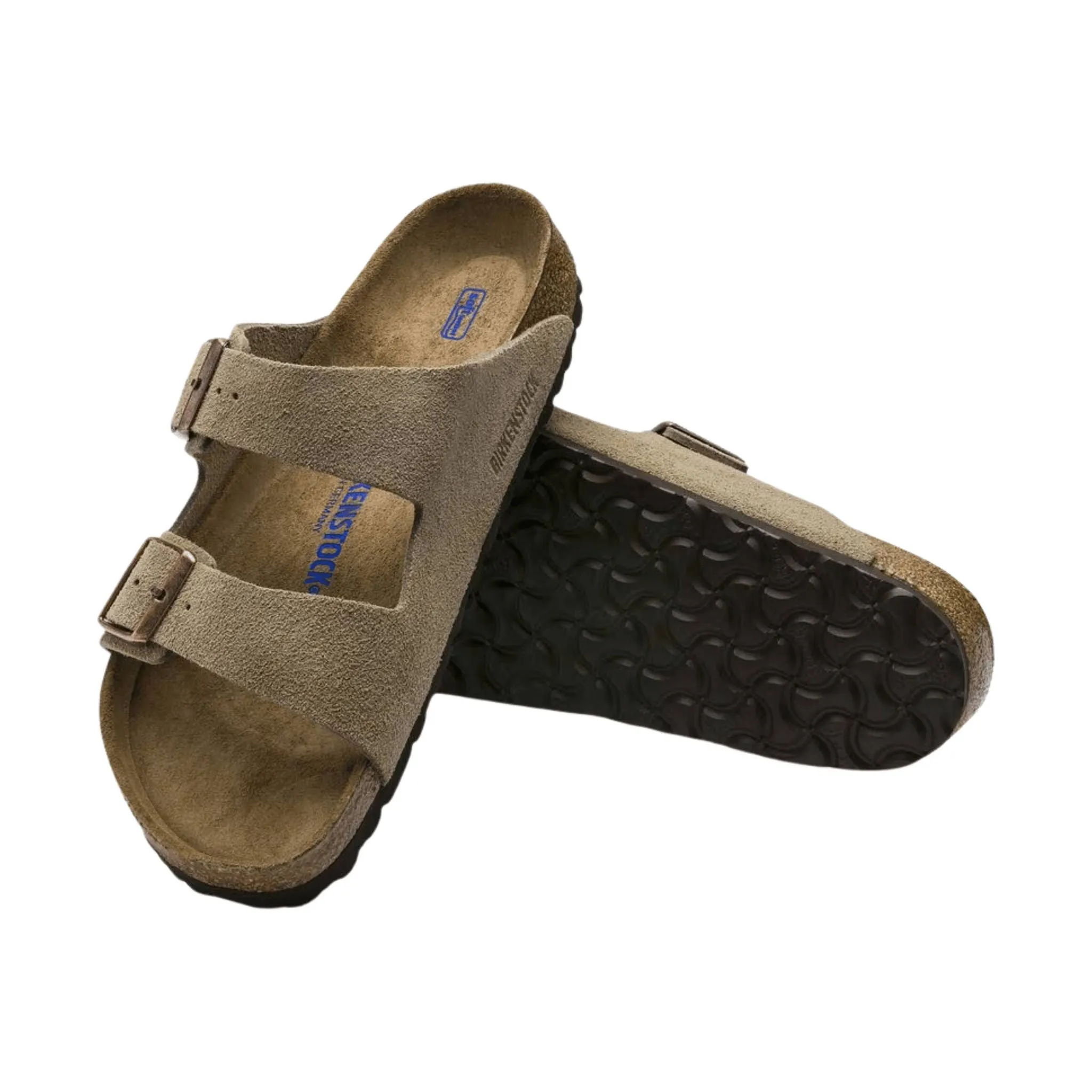 Brikenstock Arizona Soft Footbed Sandal - Suede Taupe