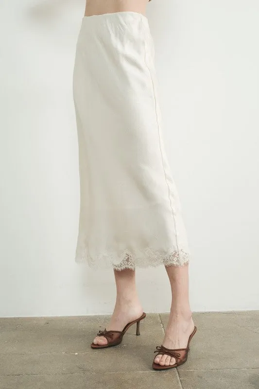 Celine Lace Midi Skirt