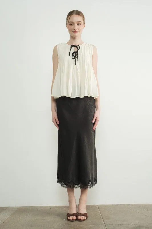 Celine Lace Midi Skirt