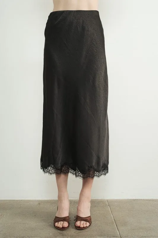 Celine Lace Midi Skirt