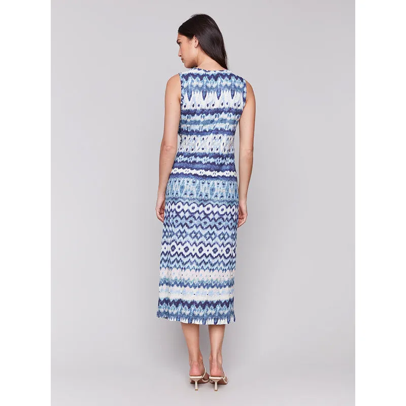 Charlie B Sleeveless Round Neck Dress