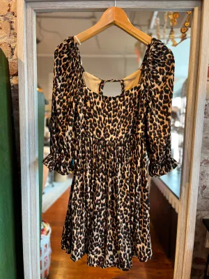 Cheetah Print Mini Dress