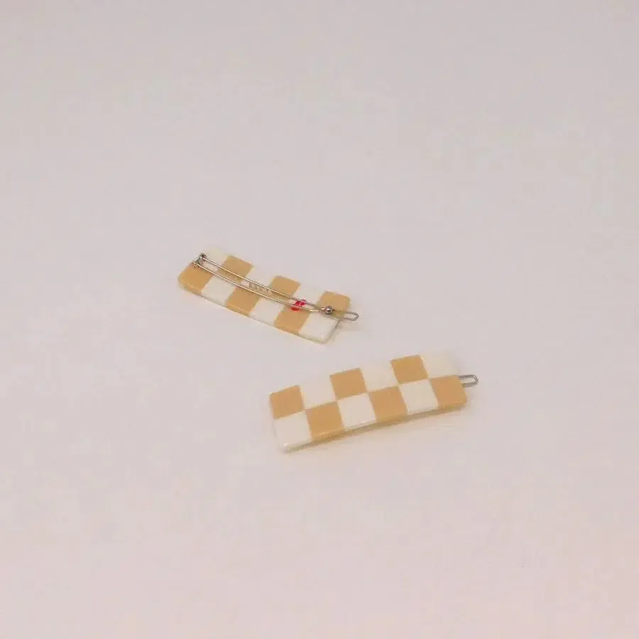 Chunks - Cecile hair clip - Beige & Ivory